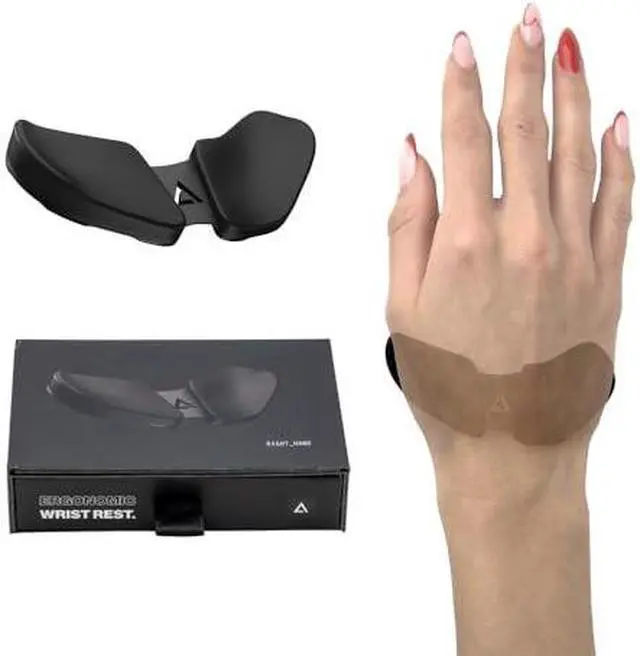 Alt view image 3 of 9 - Carpio 2.0 - ergonomic wrist rest - Right / L / Black