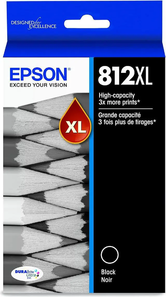 Alt view image 8 of 12 - Epson T812XL Black DuraBrite Ultra High-Yield Ink T812XL120S