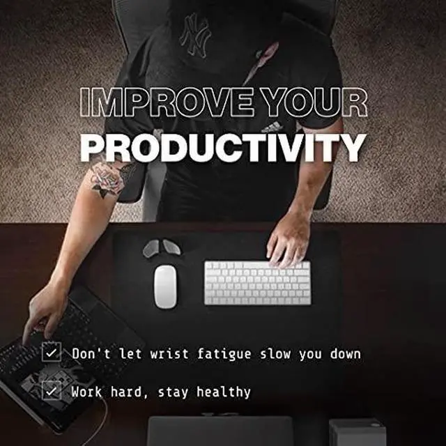 Alt view image 8 of 9 - Carpio 2.0 - ergonomic wrist rest - Right / L / Black