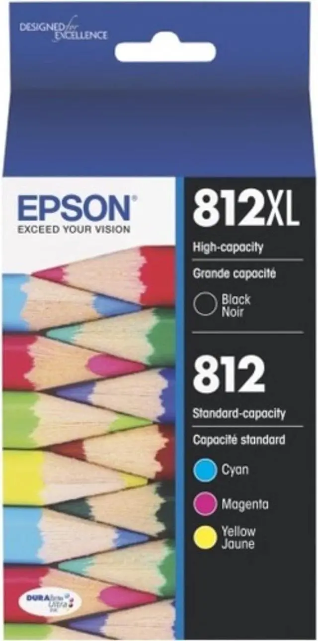 Alt view image 10 of 14 - Epson Iink Cartridge T812 XL BK CMY
