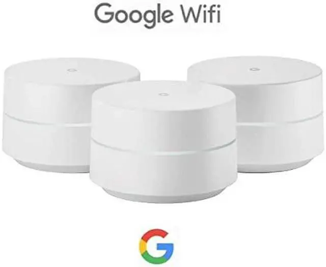 Alt view image 4 of 14 - google WiFi system, 3-Pack - Router replacement for whole home coverage (NLS-1304-25)