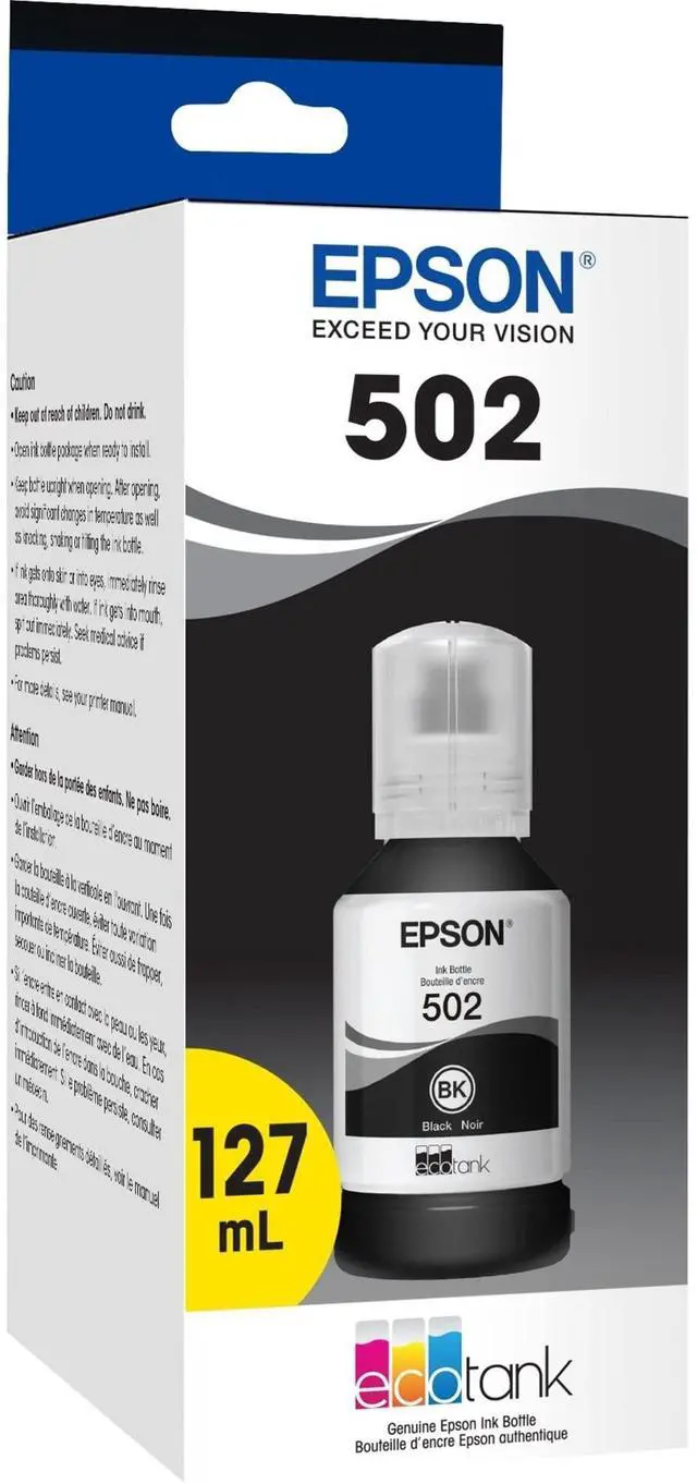 Alt view image 9 of 14 - Epson EcoTank T502 Ink Bottle Black (T502120-S) 2758160
