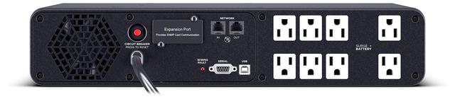 Alt view image 17 of 20 - CyberPower CP1500PFCRM2U PFC Sinewave UPS Systems - 1500VA/1000W, 120 VAC, NEMA 5-15P, 2U, Rackmount, Sine Wave, 8 Outlets, LCD, PowerPanel®
