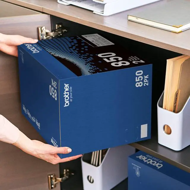 Alt view image 19 of 20 - Brother TN-850 Toner Cartridge Black 2 Pack in Retail Packaging