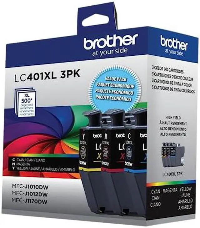 Alt view image 15 of 16 - HIGH YIELD COLOR INK CARTRIDGE 3PK FOR MFC-J1010DW MFC-J1170DW