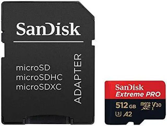 Alt view image 9 of 17 - SanDisk 512GB Extreme PRO A2 microSDXC Card UHS-I U3 V30 Read Speed up to 200MB/s for 4K UHD Video (SDSQXCD-512G-GN6MA)
