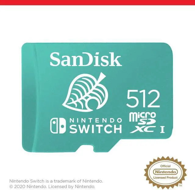 Alt view image 14 of 15 - SanDisk 512GB microSDXC UHS-I for Nintendo Switch, Speed Up to 100MB/s (SDSQXAO-512G-GNCZN)