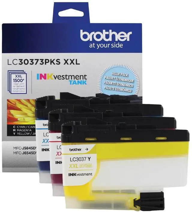 Alt view image 14 of 20 - Brother LC30373PKS INKvestment Tank Super High Yield 3 Pack of Color Ink (C/M/Y) Cyan/Magenta/Yellow