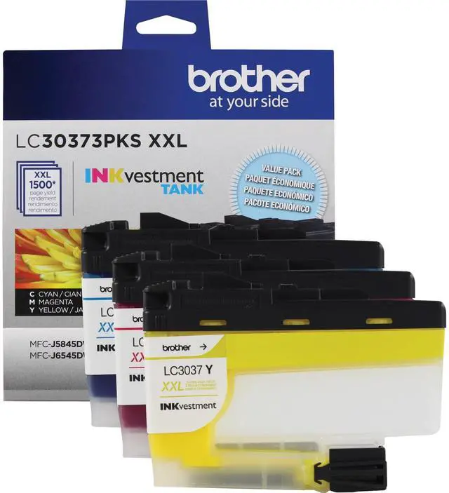 Alt view image 17 of 20 - Brother LC30373PKS INKvestment Tank Super High Yield 3 Pack of Color Ink (C/M/Y) Cyan/Magenta/Yellow