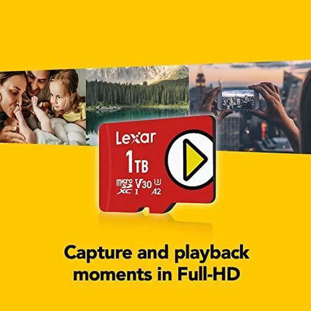 Alt view image 10 of 19 - Lexar PLAY 1TB microSDXC UHS-I-Card, Up To 150MB/s Read, Compatible-with Nintendo-Switch, Portable Gaming Devices, Smartphones and Tablets (LMSPLAY001T-BNNNU)