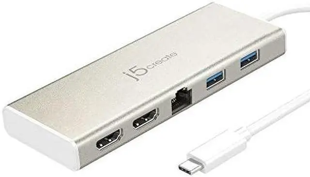 Alt view image 17 of 20 - j5create USB Type-C™ Dual HDMI Mini Dock-Ethernet/ USB 3.1 HUB / PD2.0