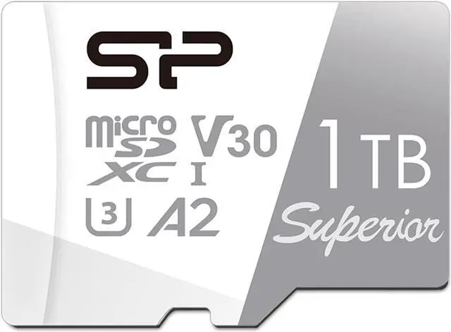 Alt view image 8 of 14 - Silicon Power 1TB Superior Micro SDXC UHS-I (U3), V30 4K A2, High Speed MicroSD Card with Adapter