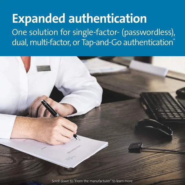 Alt view image 10 of 19 - Kensington VeriMark Desktop Fingerprint Key - Fingerprint reader - USB