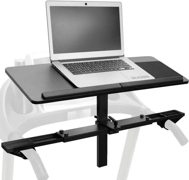 Alt view image 8 of 15 - VIVO Height Adjustable Laptop Desk for Treadmills, Wooden Notebook Tray