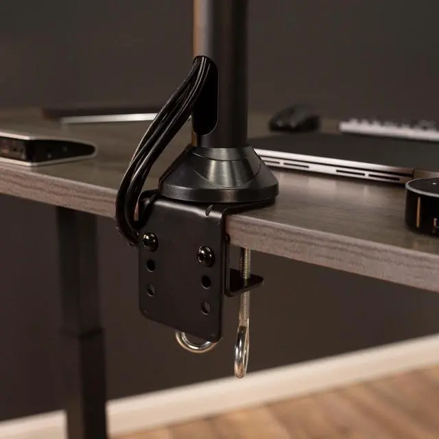 Alt view image 8 of 12 - VIVO Triple Computer Monitor Desk Mount, Heavy Duty Fully Adjustable Stand, Fits 3 Screens up to 32" (STAND-V103)