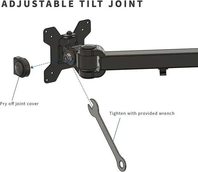 Alt view image 7 of 12 - VIVO Triple Computer Monitor Desk Mount, Heavy Duty Fully Adjustable Stand, Fits 3 Screens up to 32" (STAND-V103)