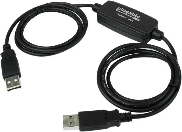 Alt view image 9 of 13 - Plugable USB Transfer Cable, Unlimited Use, Transfer Data Between 2 Windows PC's, Compatible with Windows 11, 10, 7, XP, Bravura Easy Computer Sync Software Included