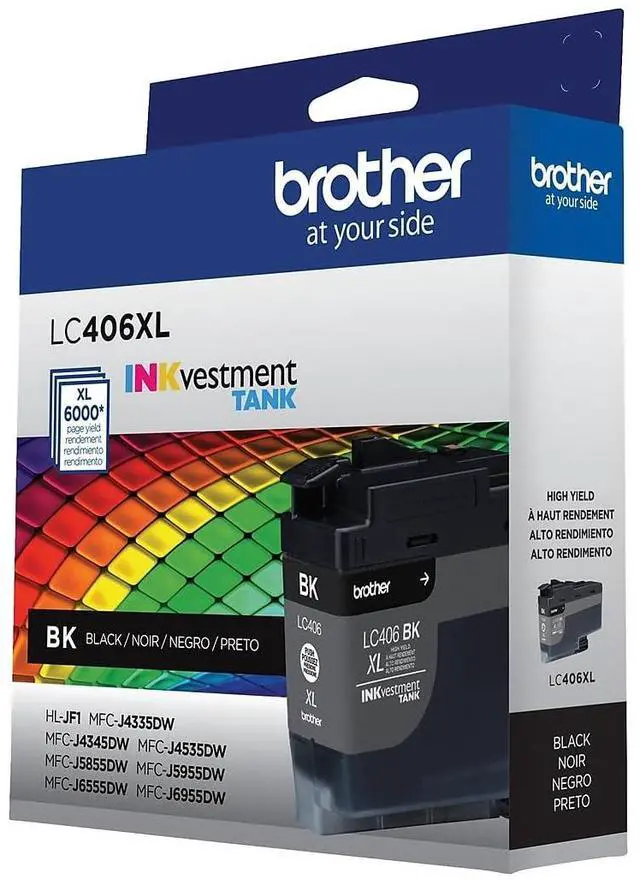 Alt view image 20 of 20 - LC406XLBKS INKvestment High-Yield Ink 6.000 Page-Yield Black
