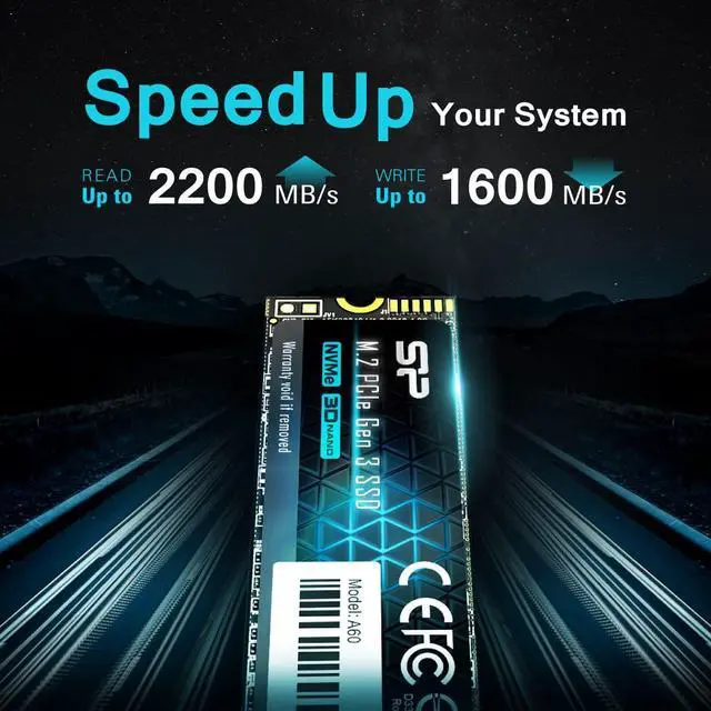 Alt view image 12 of 12 - Silicon Power 512GB NVMe M.2 PCIe Gen3x4 2280 SSD Solid State Drive