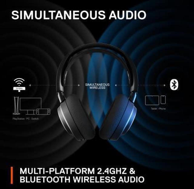 Alt view image 17 of 20 - SteelSeries Arctis Nova 7 Wireless Multi-Platform Gaming Headset — Neodymium Magnetic Drivers — 2.4GHz + Mixable Bluetooth — 38Hr USB-C Battery — ClearCast Gen2 AI Mic — PC, PS5, Switch, VR, Mobile