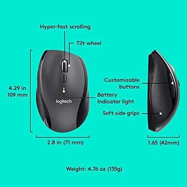 Alt view image 15 of 19 - Logitech MK570 Wireless Keyboard and Optical Mouse