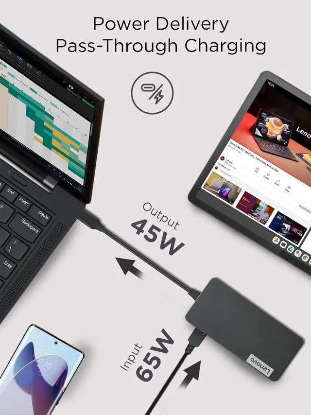 Alt view image 12 of 14 - Lenovo USB-C 7-in-1 Hub