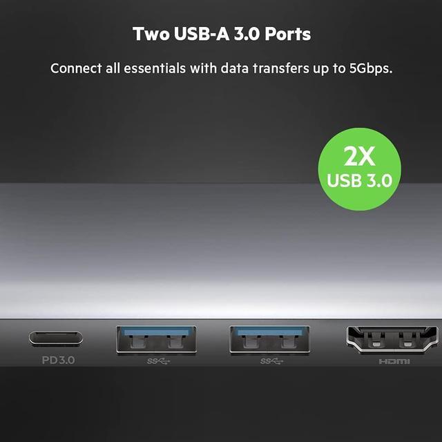 Alt view image 10 of 20 - Belkin CONNECT USB-C 7-in-1 Multiport Hub Adapter PVC003btSGY