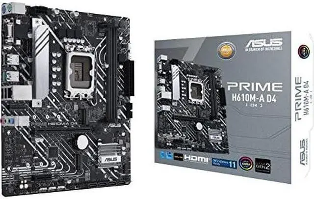 Alt view image 7 of 8 - Asus PRIME H610M-A WIFI LGA 1700 Motherboard DP HDMI VGA Micro ATX WIFI 5
