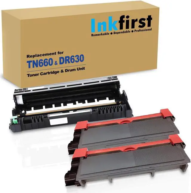 Alt view image 6 of 11 - 3PK-Inkfirst® High Yield Compatible Toner Cartridge Drum Unit TN-660 DR-630 Replacement for Brother TN660 DR630 (2TN+1DR)