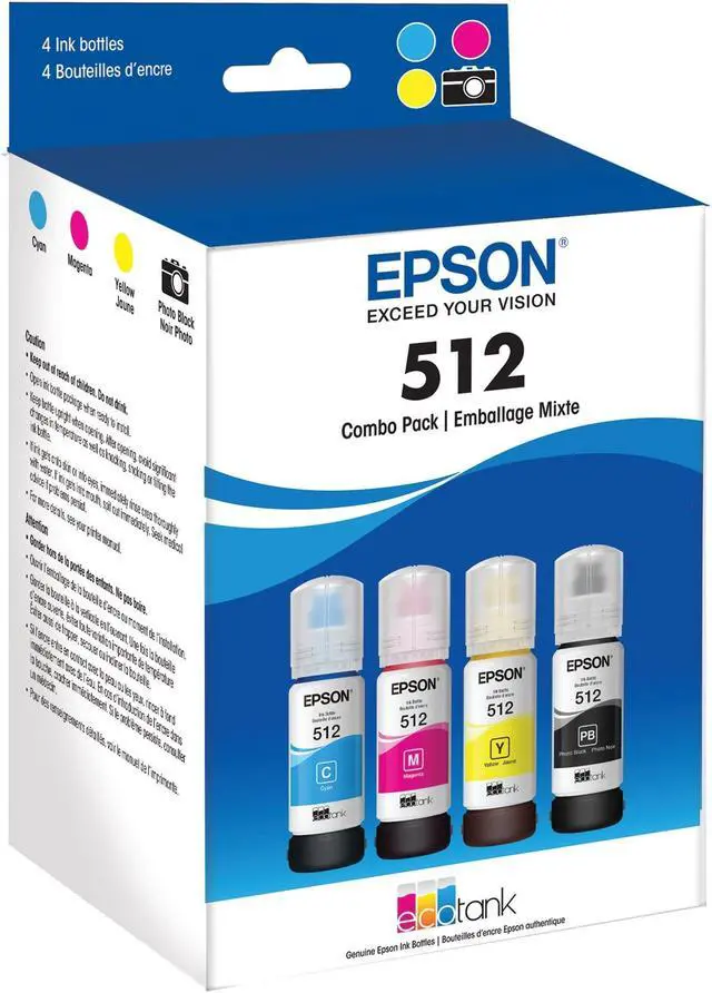 Alt view image 6 of 6 - EPSON T512520-S T512 DYE COL INK BOTTLE COMBO W/ SENOR