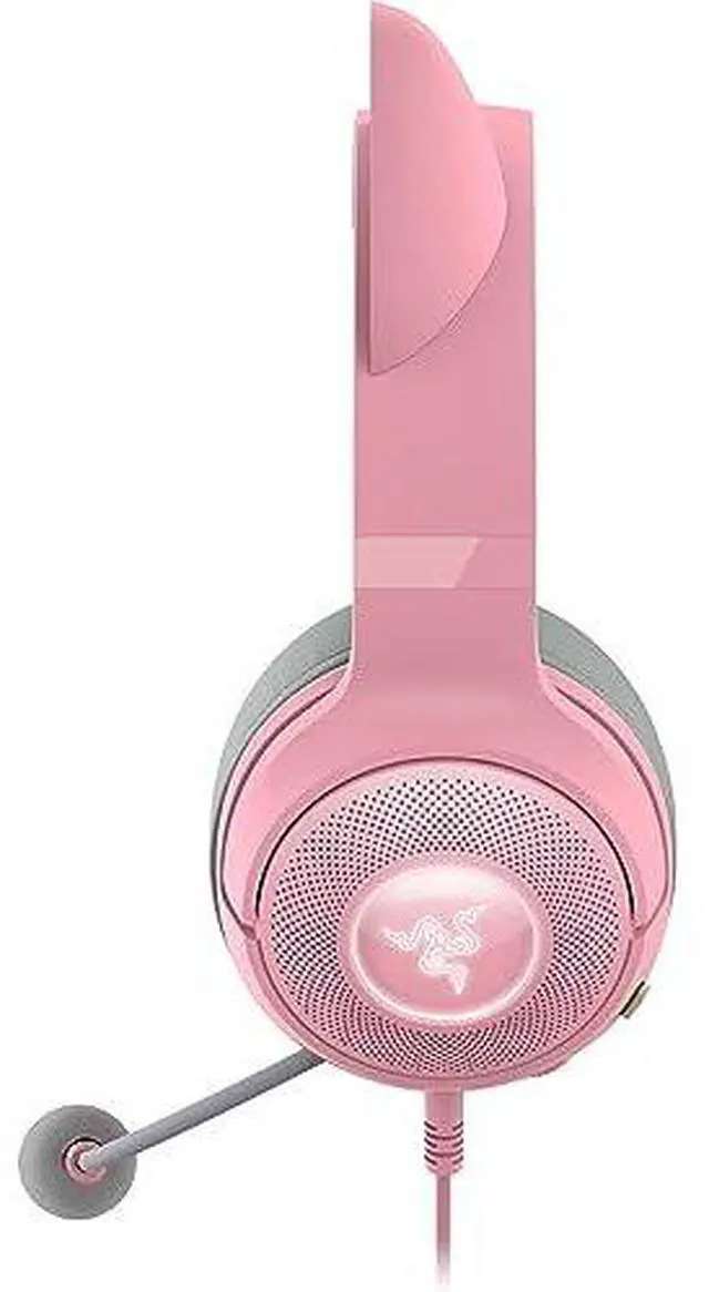 Alt view image 2 of 7 - Razer Kraken Kitty V2 - USB Headset with RGB Kitty Ears - Quartz Edition
