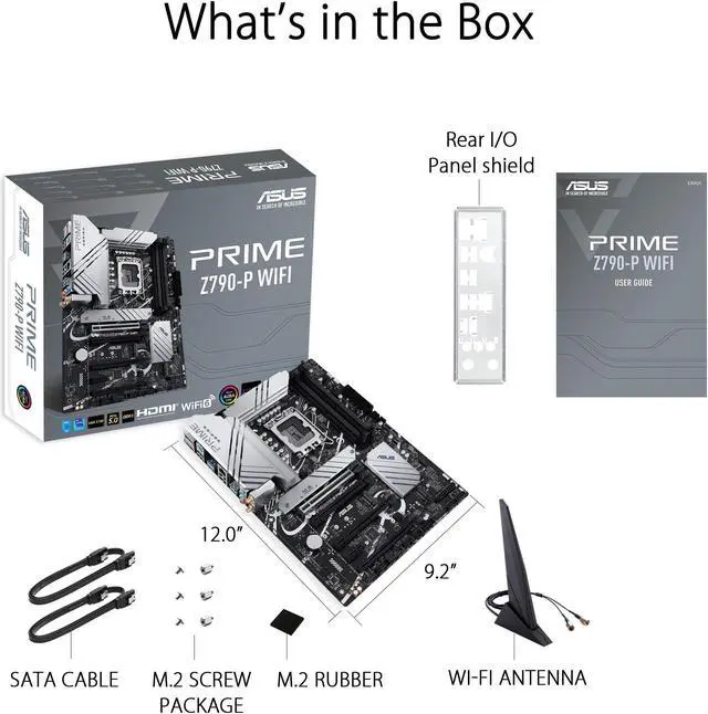 Alt view image 6 of 11 - Asus PRIME Z790-P LGA 1700 ATX motherboard with PCIe 5.0 DDR5 HDMI DP