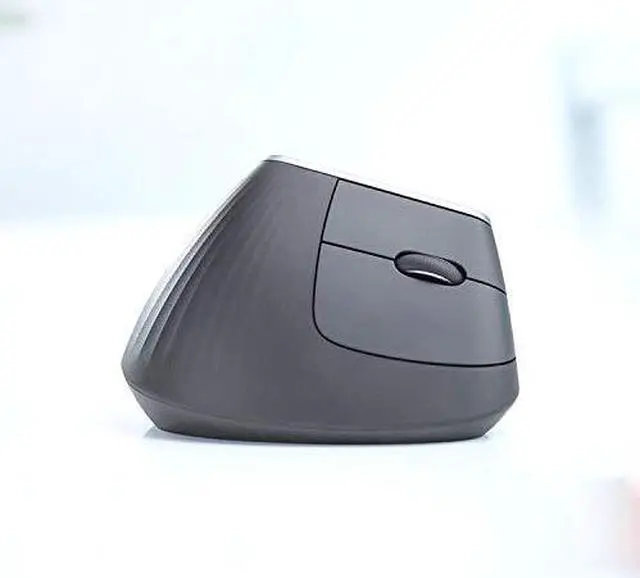 Alt view image 12 of 18 - Logitech MX Vertical Advanced Ergonomic Wireless Bluetooth Mouse - Black