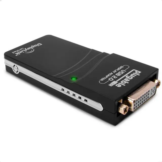 Alt view image 8 of 12 - Plugable USB 2.0 to DVI/VGA/HDMI Video Graphics Adapter for Multiple Monitors up to 1920x1080 Supports Windows 11, 10, 8.1, 7, XP, and Mac 10.14+
