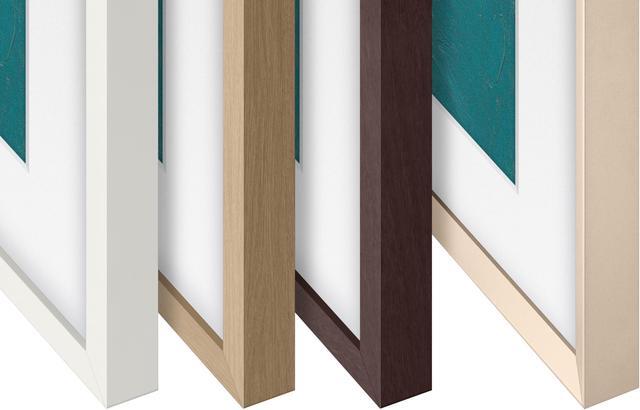 Alt view image 19 of 20 - Samsung Customizable Bezel for Samsung The Frame 55" (Modern Teak)