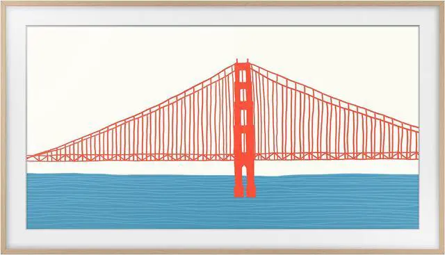 Alt view image 13 of 15 - Samsung 2021 50" The Frame Customizable Bezel Modern Teak VGSCFA50TKBZA