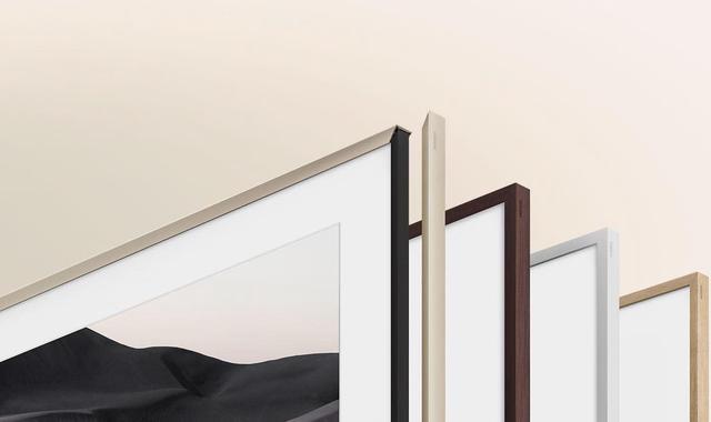 Alt view image 20 of 20 - Samsung Customizable Bezel for Samsung The Frame 55" (Modern Teak)
