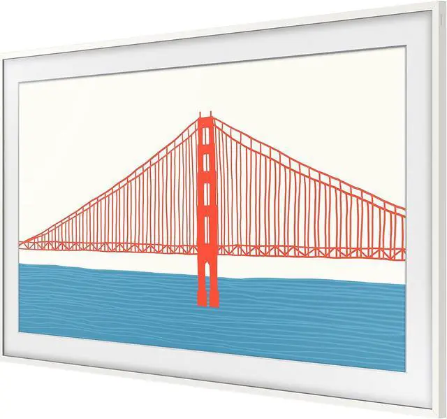 Alt view image 10 of 20 - Samsung Customizable Bezel for Samsung The Frame 55" (Modern White)