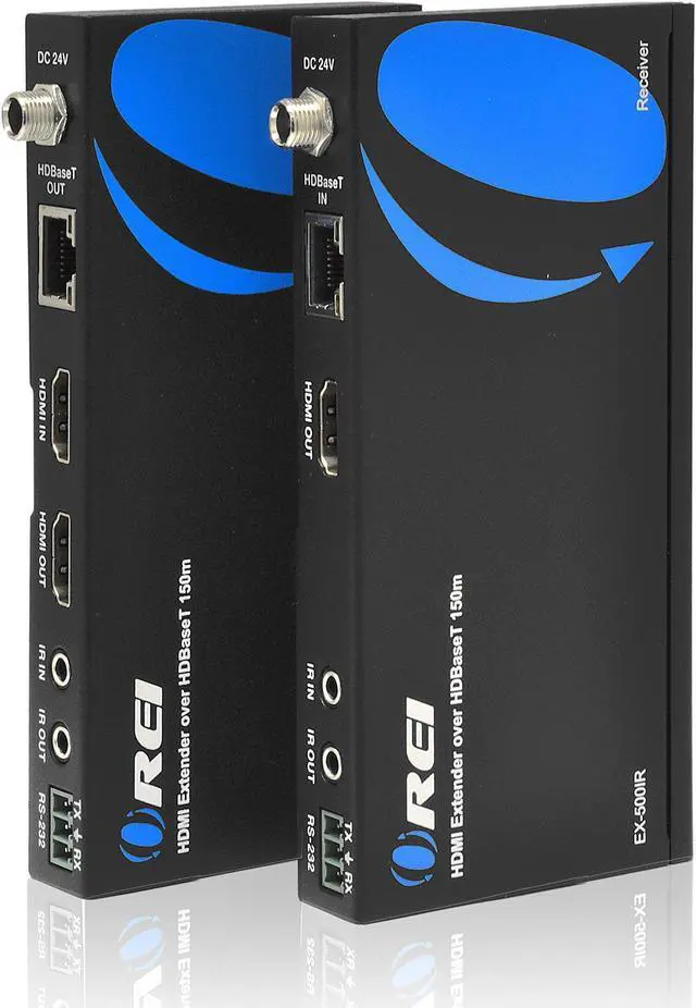 Alt view image 6 of 12 - orei hdmi extender over ethernet cat5e/cat6 power over cable  hdbaset  zero latency  1080p upto 500 feet ir signal