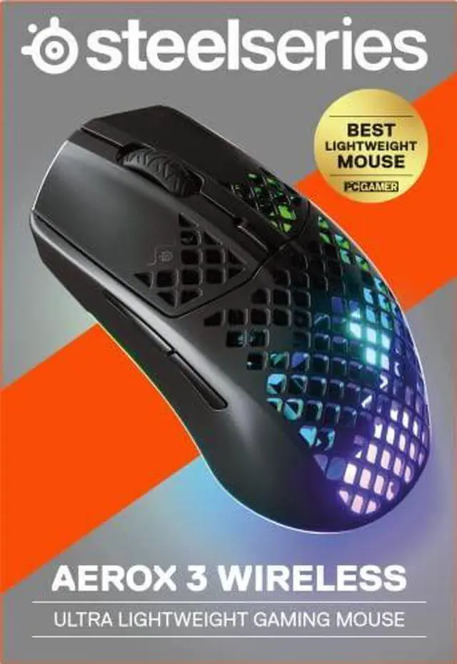 Alt view image 14 of 20 - SteelSeries - Aerox 3 2022 Edition Wireless Optical Gaming Mouse with Ultra Lightweight Design - Onyx (62612)