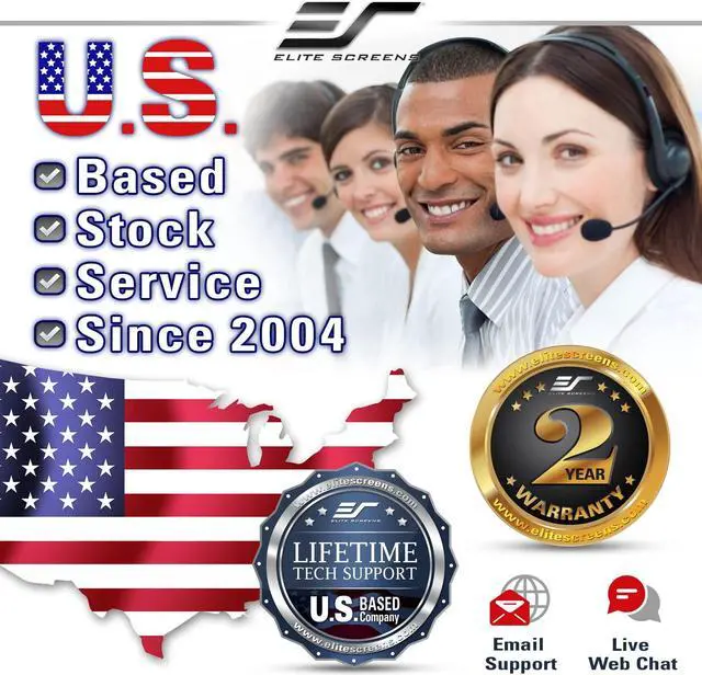 Alt view image 3 of 14 - elite screens sable frame b2, 100inch diag. 16:9, active 3d 4k / 8k ultra hd fixed frame home theater projection projector screen with kit, sb100wh2