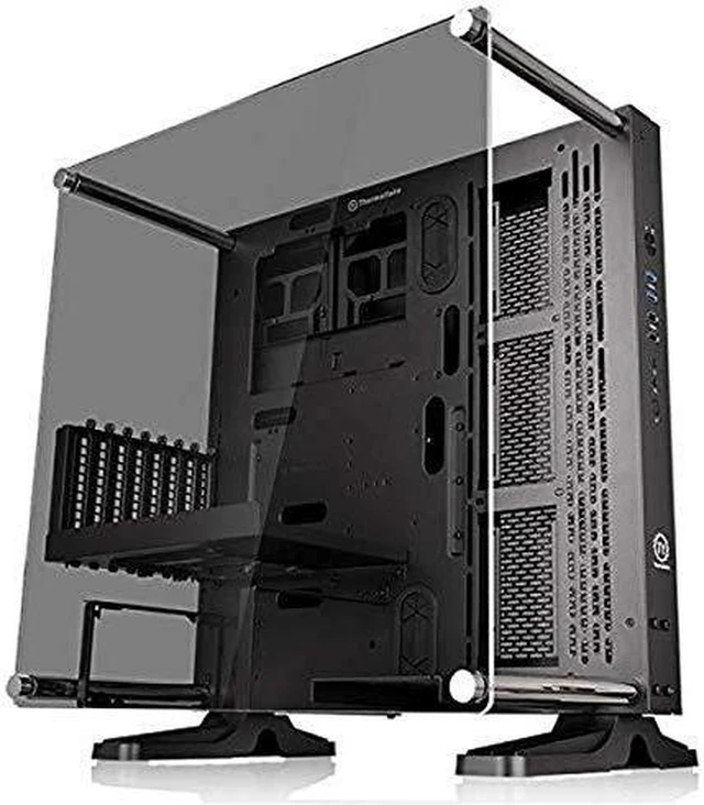 Alt view image 8 of 14 - Thermaltake Core P3 ATX Tempered Glass Gaming Computer Case Chassis, Open Frame Panoramic Viewing, Glass Wall-Mount, Riser Cable Included, Black Edition, CA-1G4-00M1WN-06