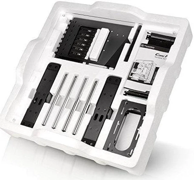 Alt view image 11 of 14 - Thermaltake Core P3 ATX Tempered Glass Gaming Computer Case Chassis, Open Frame Panoramic Viewing, Glass Wall-Mount, Riser Cable Included, Black Edition, CA-1G4-00M1WN-06