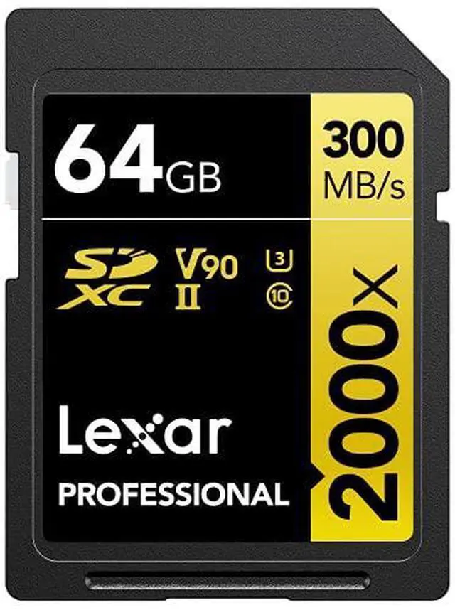 Alt view image 14 of 19 - Lexar Professional SDXC Memory Card 2000x 128GB Class 10 UHSII U3 WO Reader