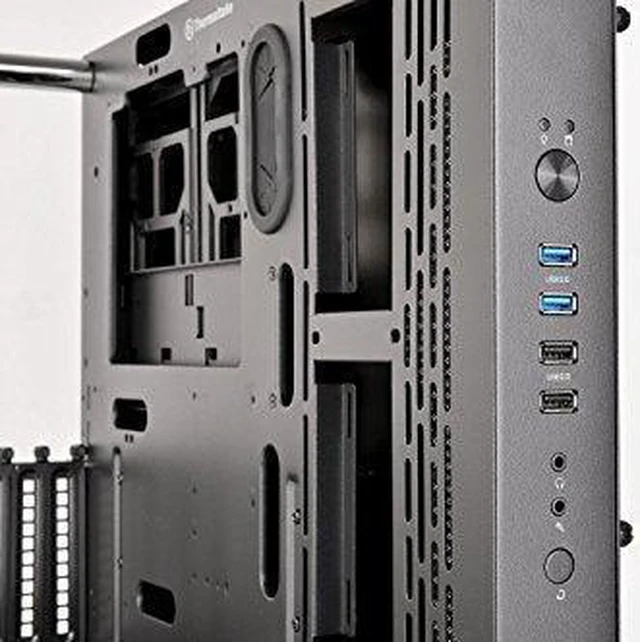 Alt view image 14 of 14 - Thermaltake Core P3 ATX Tempered Glass Gaming Computer Case Chassis, Open Frame Panoramic Viewing, Glass Wall-Mount, Riser Cable Included, Black Edition, CA-1G4-00M1WN-06