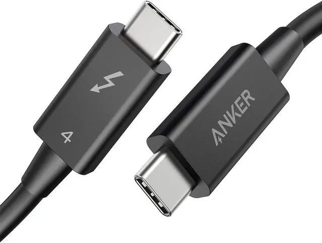 Alt view image 8 of 14 - Anker Thunderbolt 4 Cable 2.3 ft, Supports 8K Display / 40Gbps Data Transfer / 100W Charging USB C to USB C Cable, for Type-C MacBooks, iPad Pro, Hub, Docking, and More (Intel Thunderbolt Certified)