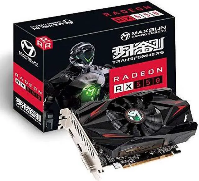 Alt view image 7 of 12 - MAXSUN AMD Radeon RX 550 4GB GDDR5 ITX Computer PC Gaming Video Graphics Card GPU 128-Bit DirectX 12 PCI Express X16 3.0 DVI-D Dual Link, HDMI, DisplayPort
