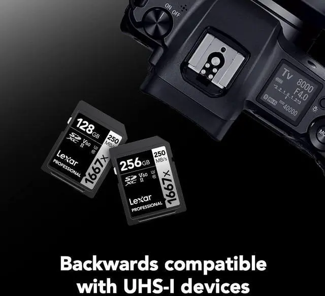 Alt view image 9 of 13 - Lexar Professional 1667x 256GB (2-Pack) SDXC UHS-II Cards, Up to 250MB/s Read, for Professional Photographer, Videographer, Enthusiast (LSD1667256G-B2NNU)