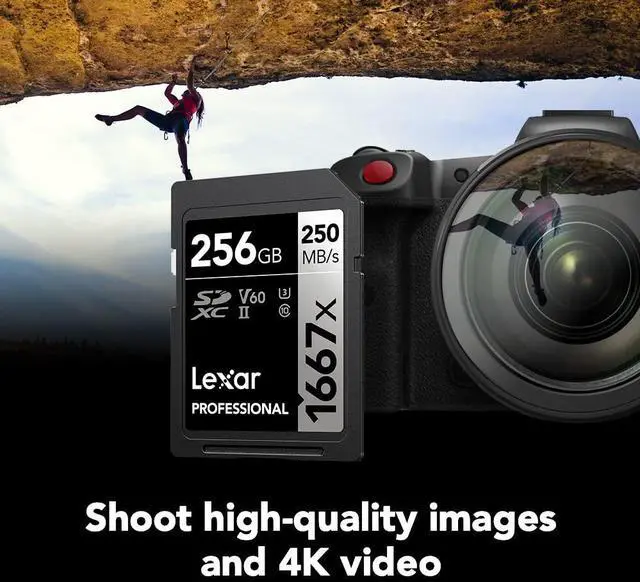 Alt view image 11 of 13 - Lexar Professional 1667x 256GB (2-Pack) SDXC UHS-II Cards, Up to 250MB/s Read, for Professional Photographer, Videographer, Enthusiast (LSD1667256G-B2NNU)
