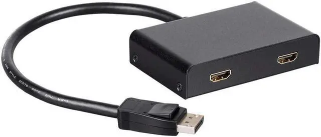 Alt view image 20 of 20 - Monoprice 2-Port DisplayPort 1.2 to HDMI Multi-Stream Transport (MST) Hub, Ideal For Digital Signage And Large Video Displays In Schools, Churches